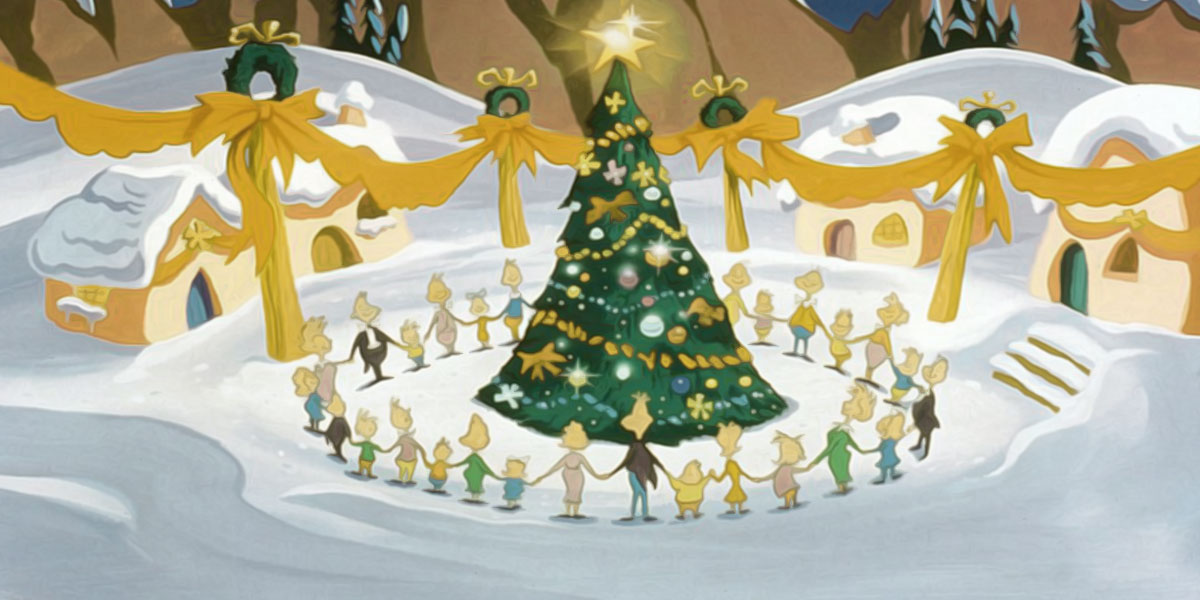 Illustration of Who's singing around the Christmas tree